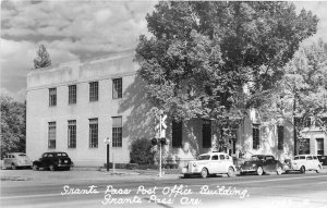 Postcard RPPC 1940s Oregon Grants Pass Post Office Building autos OR24-3064