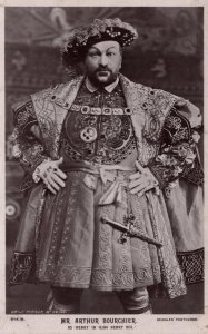 Arthur Bourchier as King Henry VIII Old Real Photo Postcard