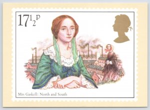 Mrs Gaskell-Famous People-Barbara Brown~Stamp Design~Continental Postcard