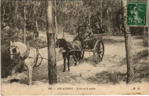 CPA ARCACHON - Voiture a sable (140266)