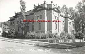 IA, Red Oak, Iowa, RPPC, Methodist Episcopal Church, Exterior View, Cook Photo