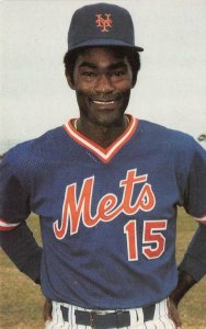 METS Baseball Player GEORGE FOSTER Outfielder  1986 25th Anniversary Postcard