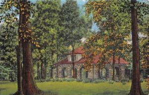 LIMA, OH Ohio  FAUROT PARK  Pavilion~Gazebo  ALLEN CO  c1940's Linen Postcard