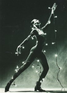 Ballerina With Light Bulb Fairy Chain Fitness Centre Advertising Postcard