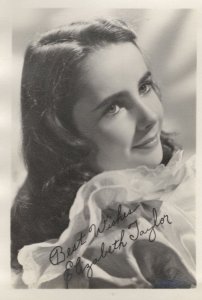 Elizabeth Taylor Vintage Pre Printed Signed Photo