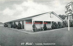 WA, Yakima, Washington, 97 Motel, Exterior View, Curt Teich No 8B670