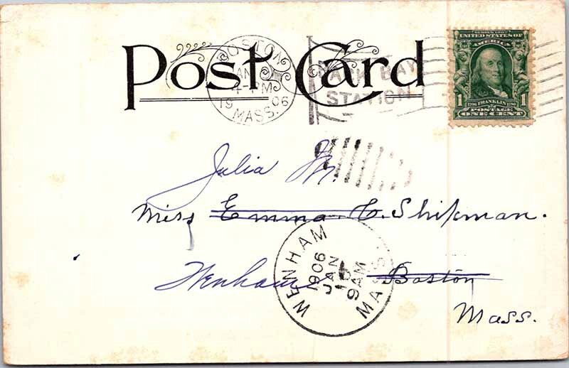 Postcard NATURE SCENE Johnson Vermont VT AM6447