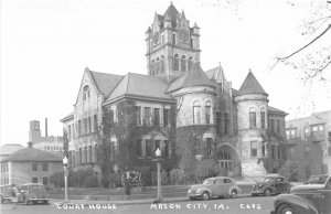 J10/ Mason City Iowa RPPC Postcard c1950s Court House Building 53