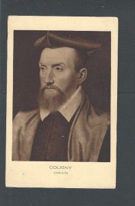Post Card Gaspard De Coligny French Nobleman Admiral Of France During French--