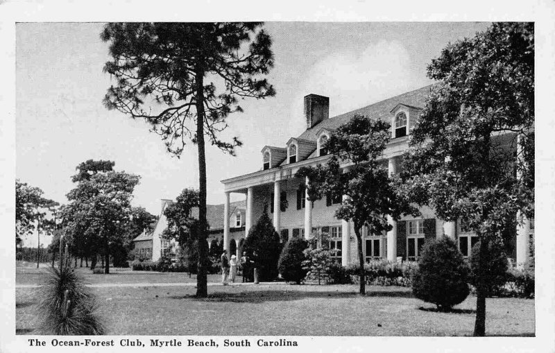 Ocean Forest Club Myrtle Beach South Carolina 1941 postcard