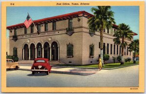 VINTAGE POSTCARD THE U.S. POST OFFICE AT YUMA ARIZONA c. 1940