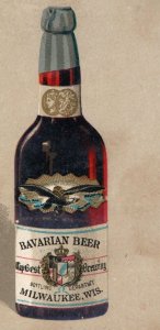 1880s Phillips Best Brewing Co. Bavarian Bottled Beer Milwaukee P178