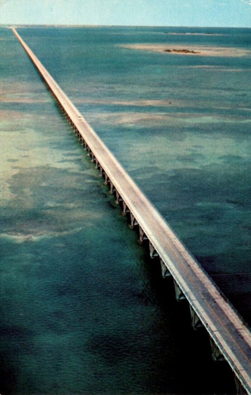 Florida Keys Aerial View Of The Seven Mile Bridge