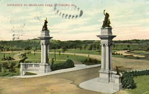 PA - Pittsburgh, Entrance to Highland Park
