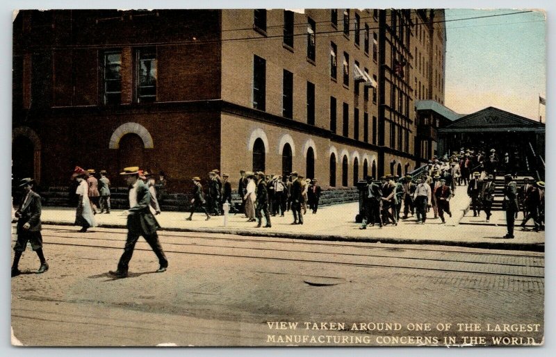 East Pittsburgh~Workers Headed Home~Westinghouse Electric~Covered Step/Ramp 1910