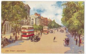 Lancashire; Lord St, Southport PPC Unposted, By Valentines, c 1930's 