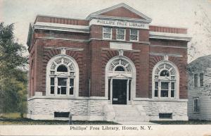 Homer, Cortland County NY, New York - Phillips Free Library - DB