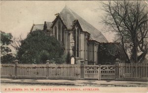 PC NEW ZEALAND, AUCKLAND, ST MARYS CHURCH, Vintage Postcard (B41539)