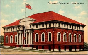 Postcard The Masonic Temple in Salt Lake City, Utah