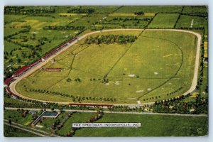 1950 Indianapolis Indiana Postcard Motor Speedway Foremost Brick Motor Race