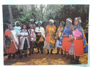 Sangomas Witchdoctors at Soweto Transvaal South Africa Vintage Postcard