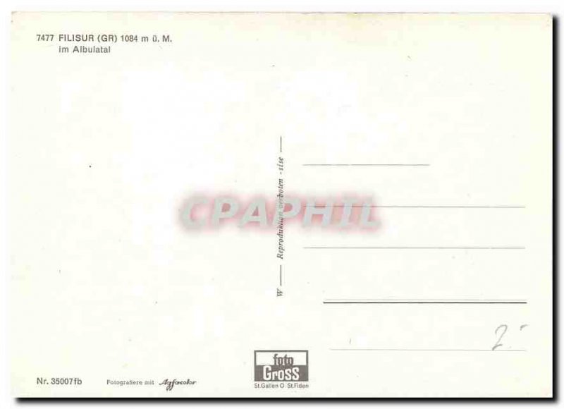Modern Postcard Filisur GR im Albulatal