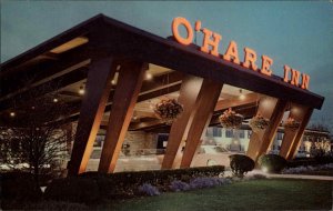 Des Plaines Illinois IL O'Hare Inn Airport Hotel Modernist Architecture 1960s PC