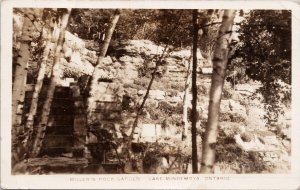 Miller's Rock Gardens Lake Mindemoya ON c1939 Silver Water Cancel Postcard H37