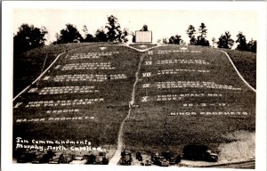 RPPC The Ten Commandments, Murphy NC Vintage Postcard P44