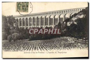 Old Postcard Environs of Aix en Provence Aqueduct Roquefavour