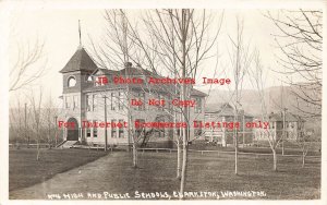 WA, Clarkston, Washington, RPPC, High & Public Schools, Photo No 4