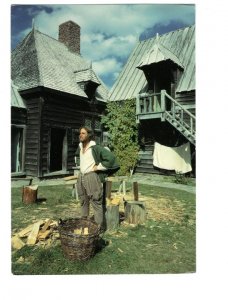 Period Dress Port Royal National Historic Nova Scotia, Large 5 X 7 inch Postcard