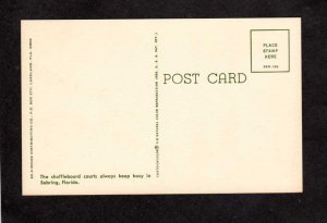 FL Greetings From Sebring Shuffleboard Courts Florida Postcard