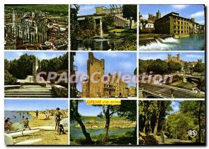 Modern Postcard Basilica Narbonne St Just Palace Arts and Sportte edges of Ro...