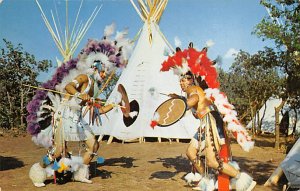 Indian City Indian Dance By Indian Dancers - Anadarko, Oklahoma OK