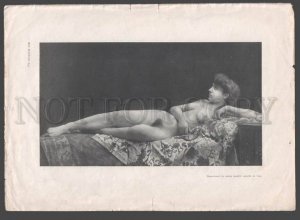 092749 ART NOUVEAU FRENCH NUDE RISQUE GIRS long hair #645