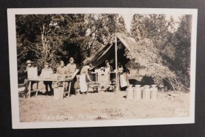 Mint USA Postcard US Army Camp Field Kitchen Fort Lewis Washington RPPC