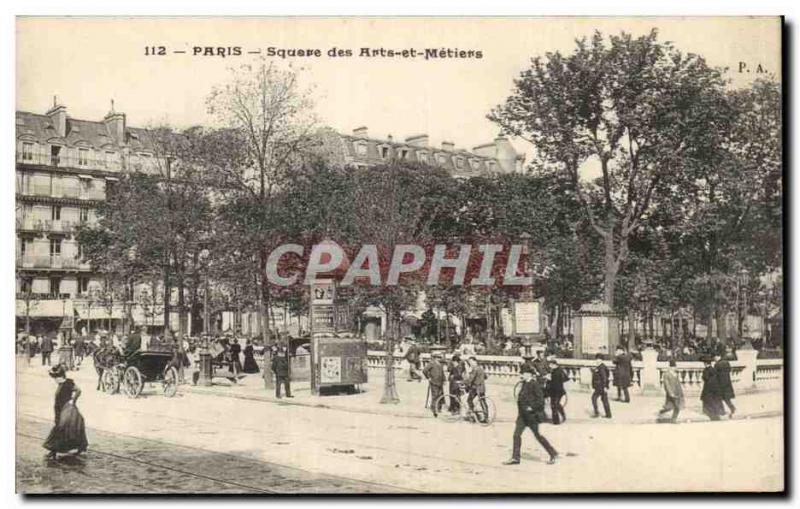 Paris Old Postcard Square des Arts et Metiers