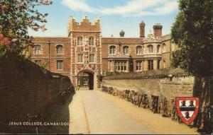 Jesus College Cambridge England UK Vintage Postcard D2