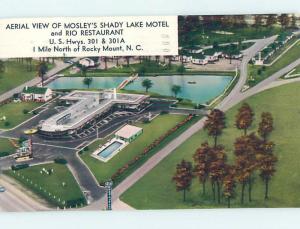 Mosley'S Shady Lakes Motel & Restaurant Rocky Mount North Carolina NC M4240