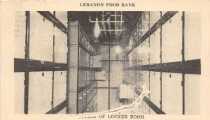 J12/ Lebanon Ohio Postcard c1940 Food Bank Locker Room 121