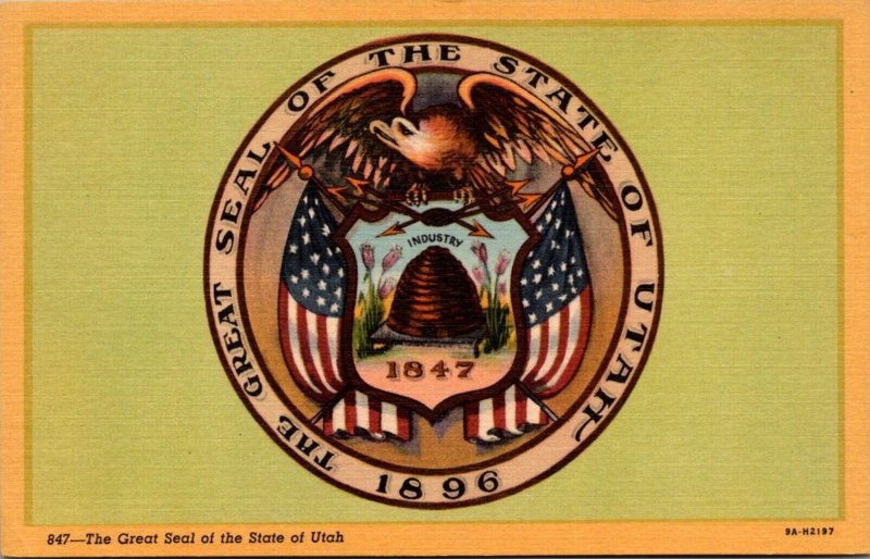 Utah The Great Seal Curteich