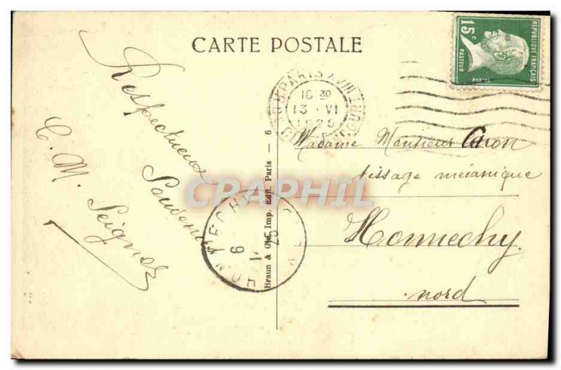 Old Postcard Paris Exposition Internationale des Arts Decoratifs Court of trades