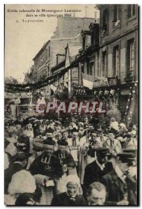 Old Postcard Bayeux Solemn Entry of Mgr Lemonnier in his episcopal city TOP