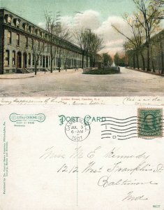 CAMDEN N.J. LINDEN STREET 1907 ANTIQUE POSTCARD