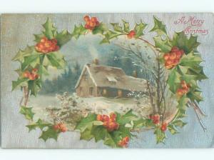 Divided-Back CHRISTMAS SCENE Great Postcard W9156