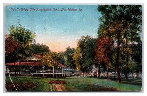 White City Amusement Park Des Moines Iowa IA 1913 DB Postcard P21