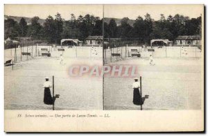 Scenes Series Collectors Postcard Old Part of lawn tennis