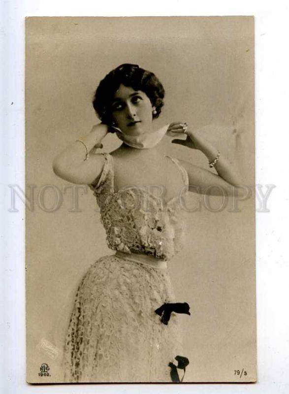 216020 Belle CAVALIERI Italian OPERA Singer BOW Vintage PHOTO