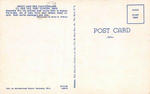 LP15 Steam Ship Port Clinton Ohio   Postcard 